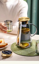 Jarra de Vidro Borossilicato 2L com Tampa -Ideal para Sucos, Água, Chá e Bebidas Geladas | HalloStore