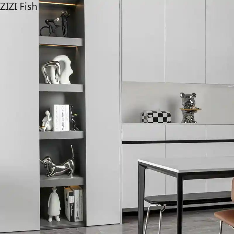 Aparador de Livros Decorativo em Cerâmica – Ideal para Escritório, Sala e Decoração Moderna