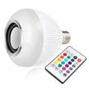 Lampada Bluetooth Led Caixa De Som Com Controle Remoto 12W Rgb Luz Colorida Balada - HalloStore