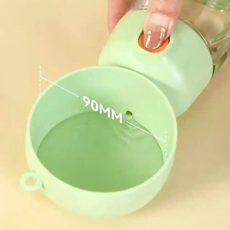 Garrafa de Água Portátil 2 em 1 para Pets - HalloStore