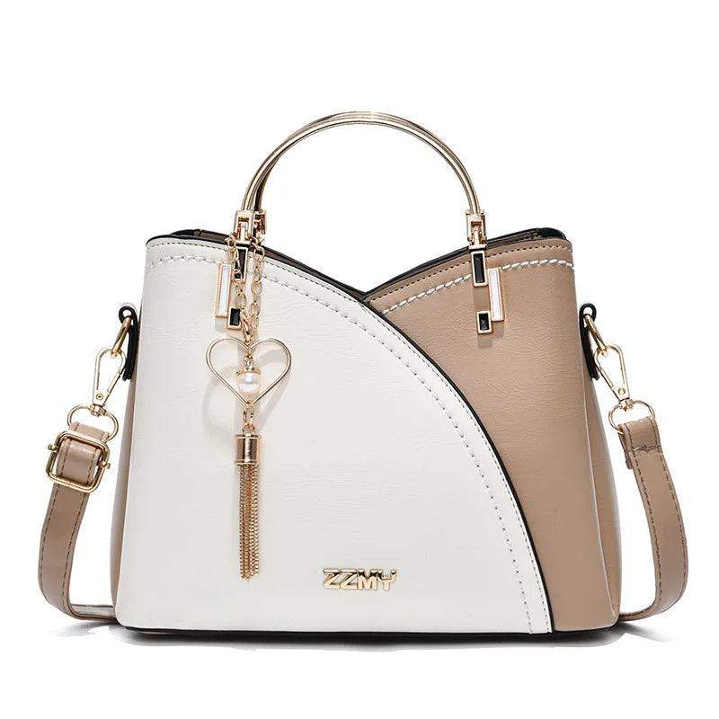 Bolsa De Ombro Elegante E Clássica Com Pingent - HalloStore