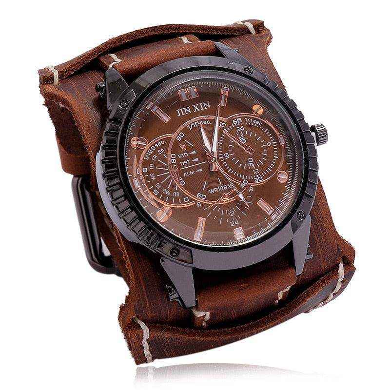 Relógio de Pulseira de Couro - HalloStore