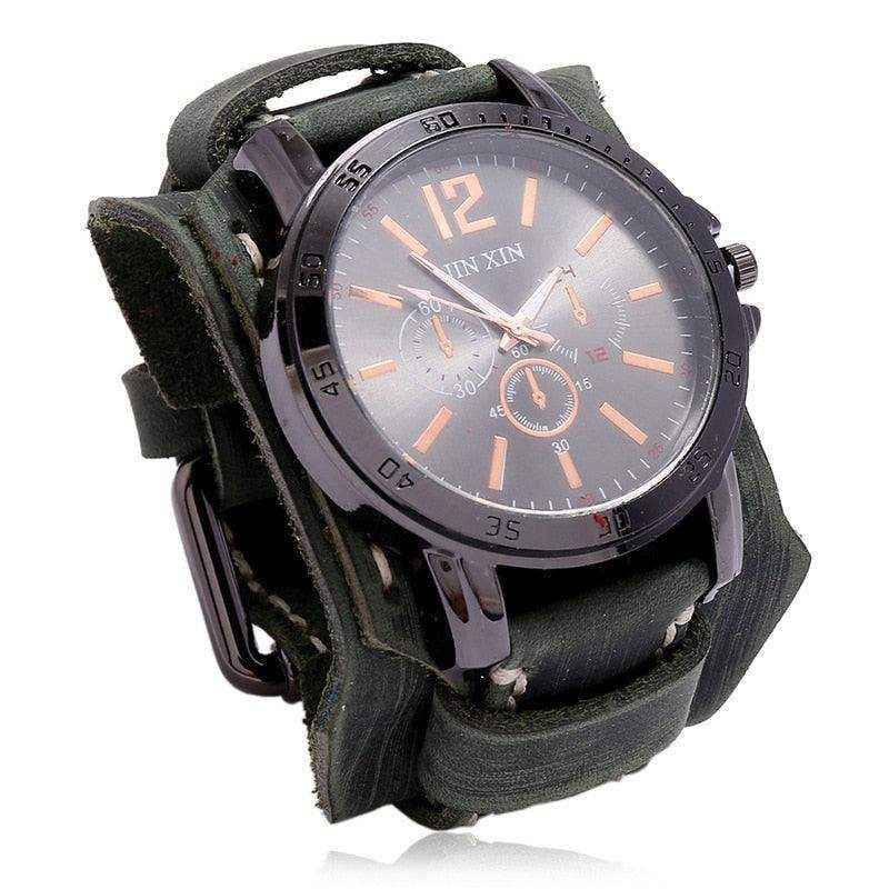 Relógio de Pulseira de Couro - HalloStore