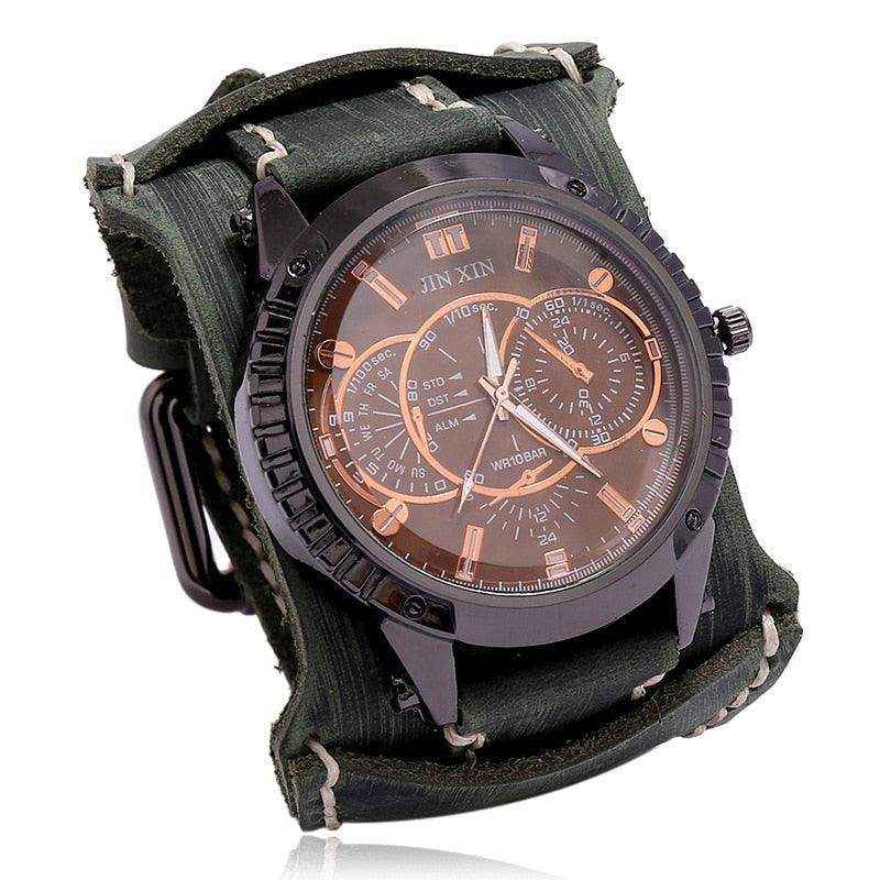 Relógio de Pulseira de Couro - HalloStore