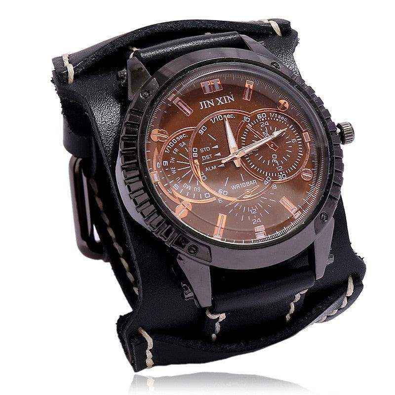 Relógio de Pulseira de Couro - HalloStore