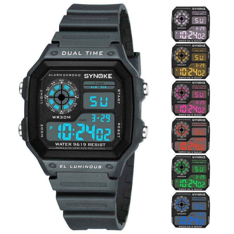Synoke militar esportes relógio digital - HalloStore