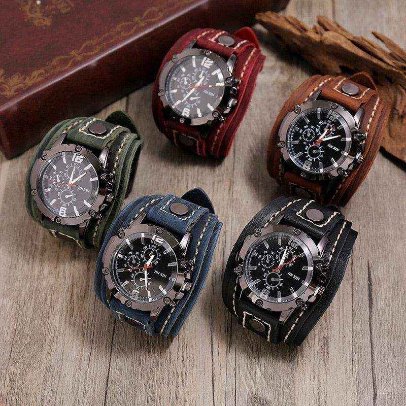 Relógio de Pulseira de Couro - HalloStore