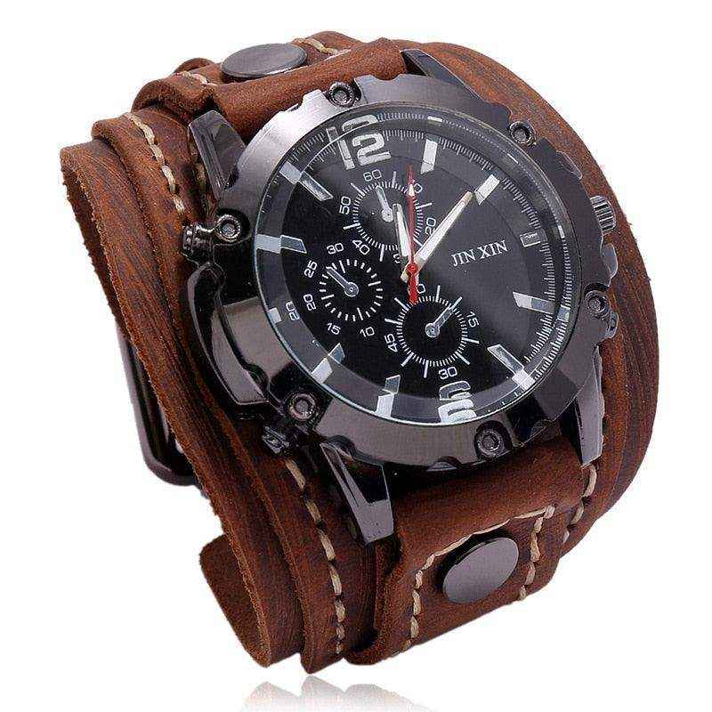 Relógio de Pulseira de Couro - HalloStore