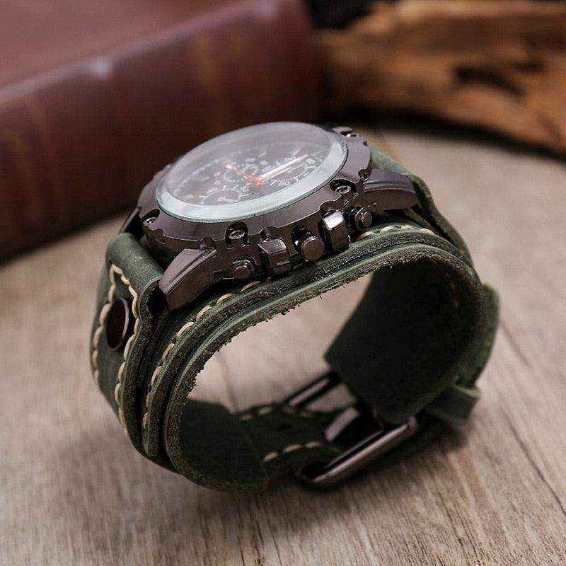 Relógio de Pulseira de Couro - HalloStore