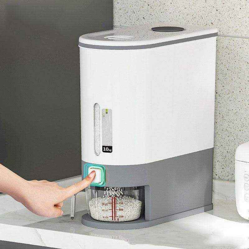 Dispenser de Arroz | Mantenha seu Arroz Fresco e Bem Organizado! - HalloStore