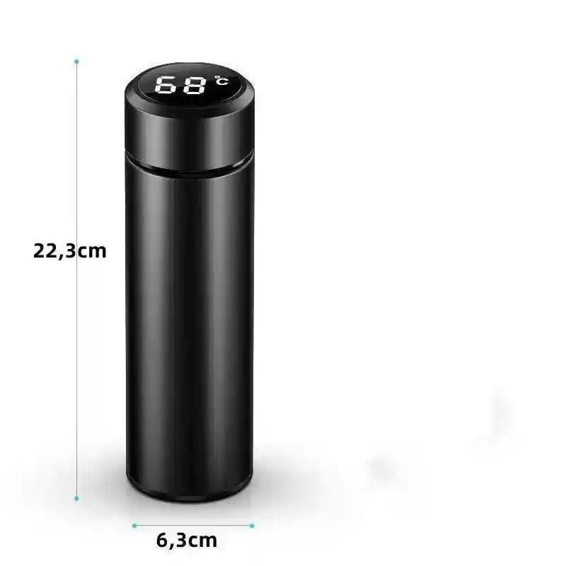 Garrafa Térmica Com Termômetro Aço Inox - HalloStore