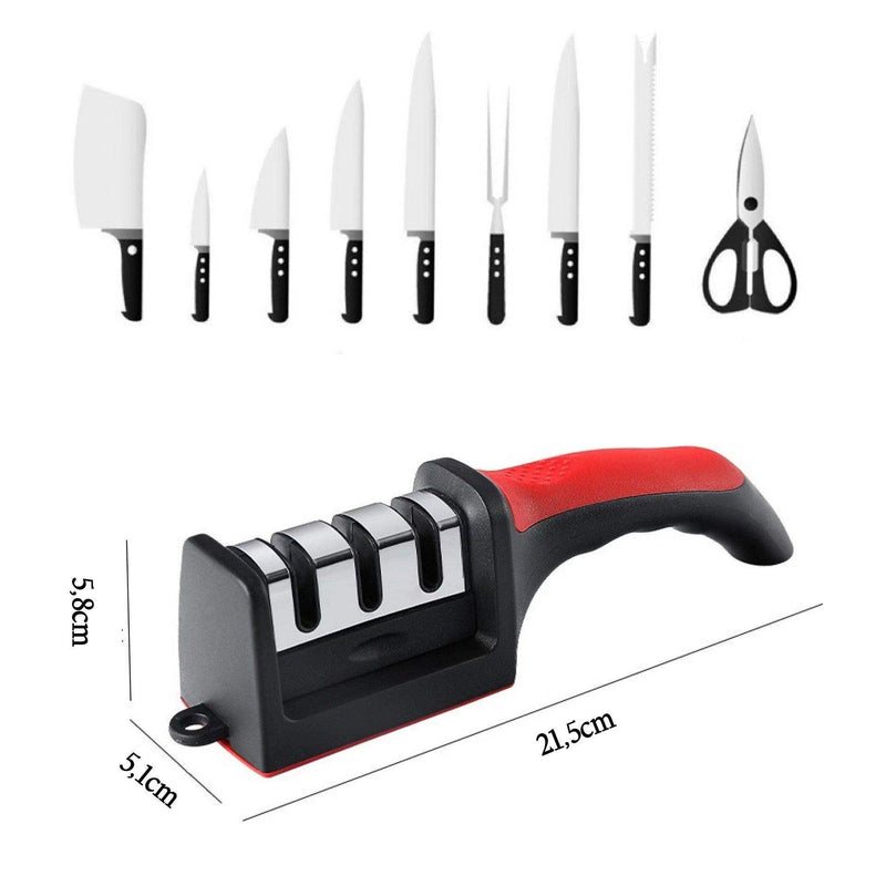 Amolador de Facas Profissional: Mantenha suas Facas Afiadas com Facilidade! - HalloStore